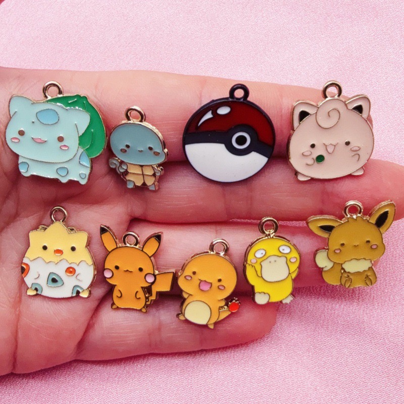 10pcs Cartoon Drip Oil Jewelry - đánh giá và giá Phone Accessory