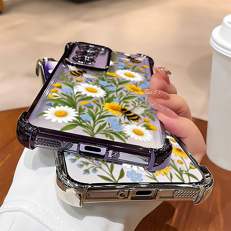 Cute Bee Daisy Floral Pattern  - đánh giá và giá Oppo Reno 12