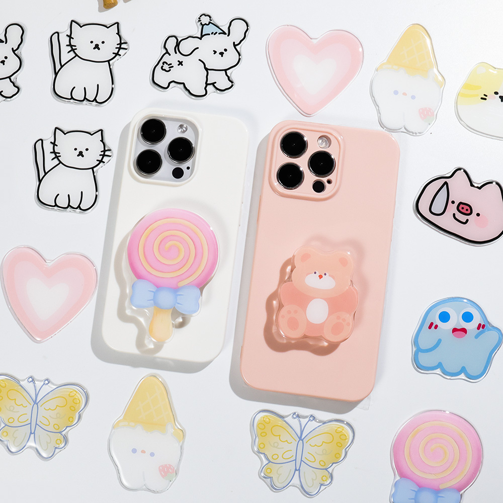 Cute Cartoon Grip Tok Acrylic  - đánh giá và giá Phone Accessories And Gadgets
