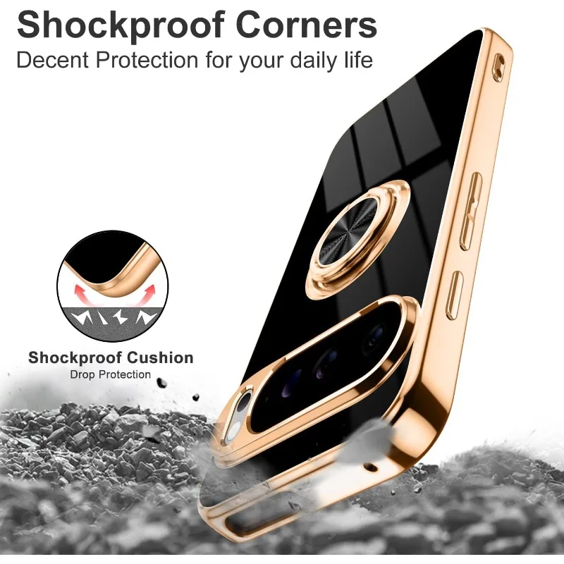 Fashion Slim Soft TPU Gold Pla - đánh giá và giá Phone Kickstand Ring