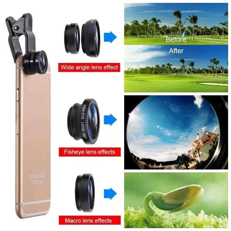 Universal Phone Camera Lens Ki - đánh giá và giá Lens Camera Clip