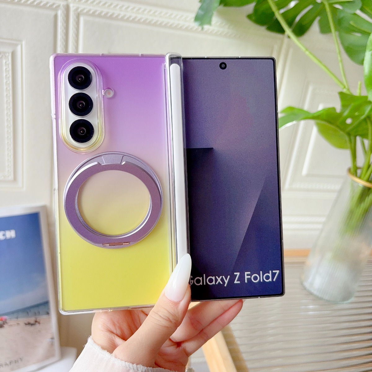 Gradient Transparent Rotate Ri - đánh giá và giá Phone Kickstand Ring