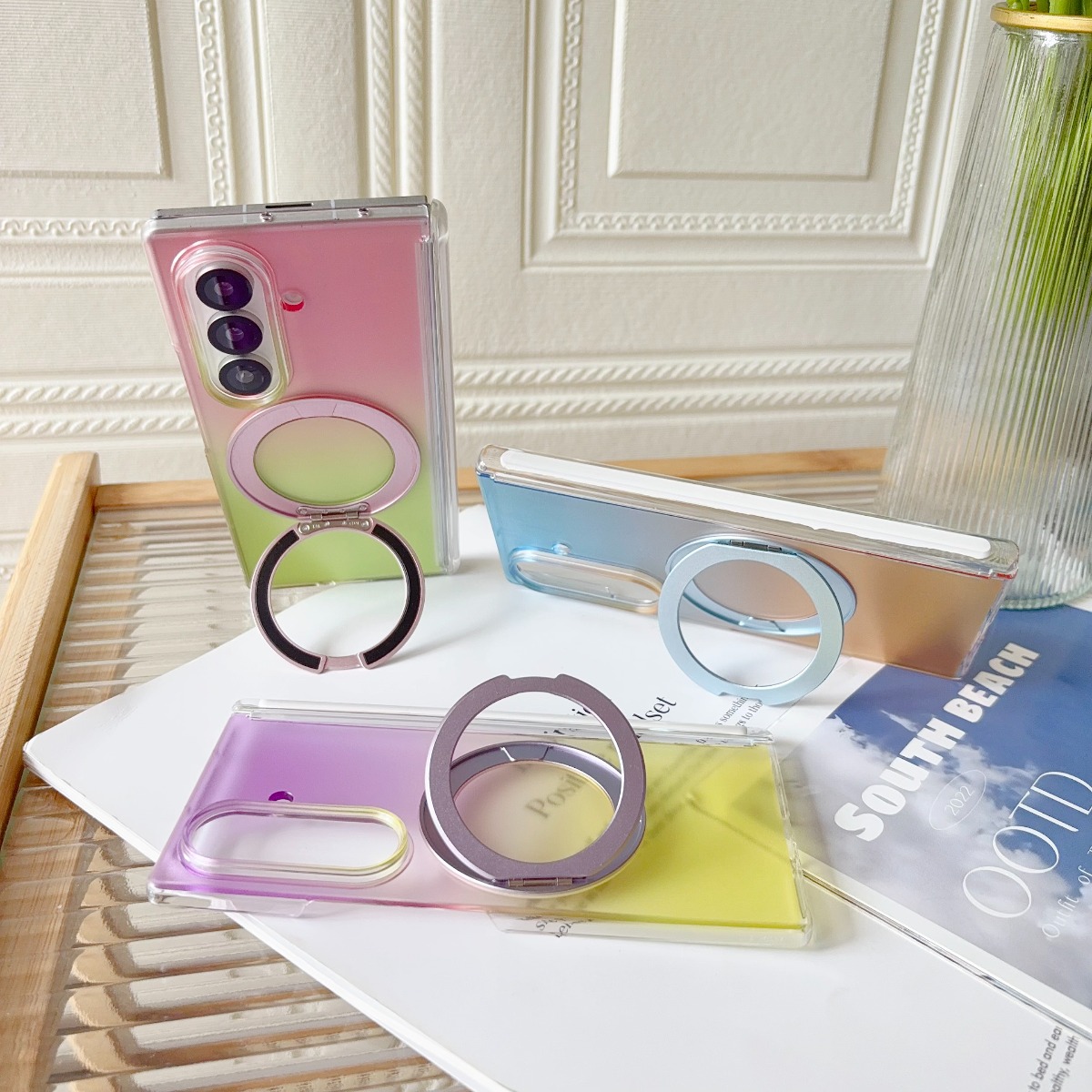 Gradient Transparent Rotate Ri - đánh giá và giá Phone Kickstand Ring