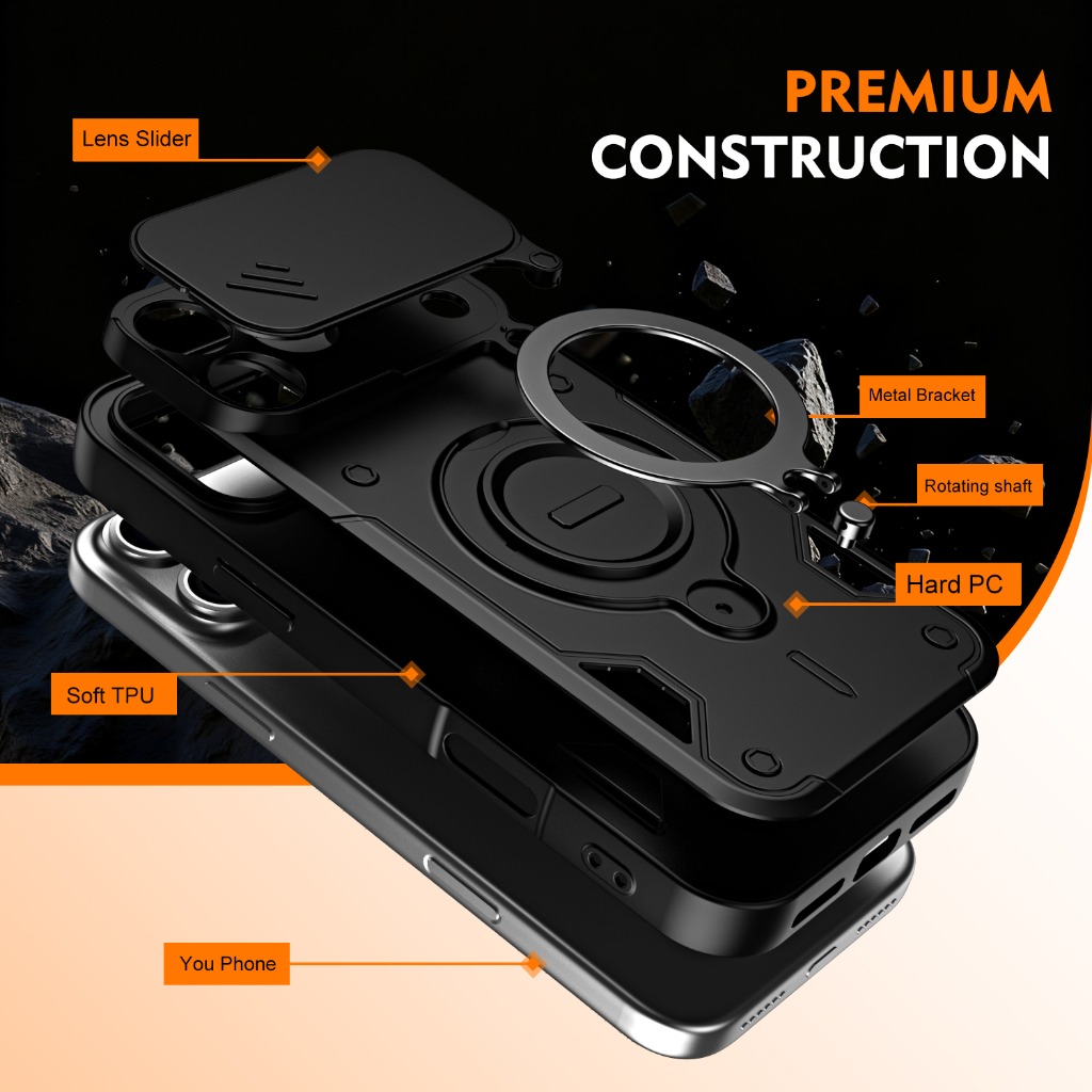 Armor Shockproof Phone Case w/ - đánh giá và giá Phone Kickstand Ring