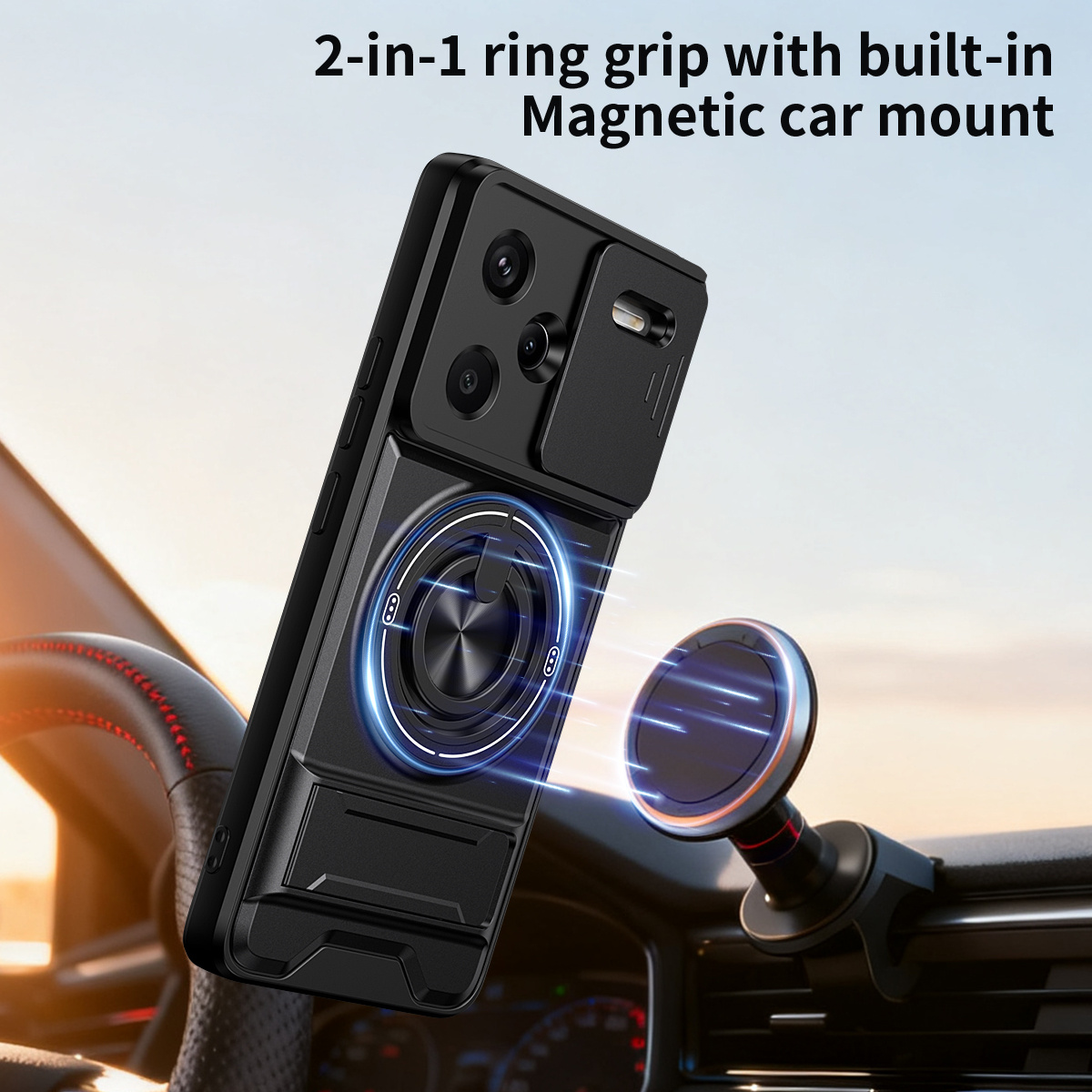 Lens Slide Camera Phone Case f - đánh giá và giá Phone Kickstand Ring